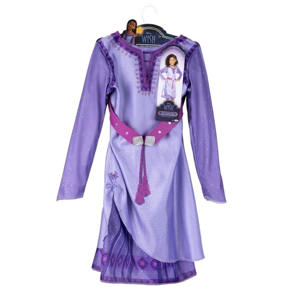 Disney WISH Asha Dress | Purple Size 4 - 6x | Halloween | Dress Up